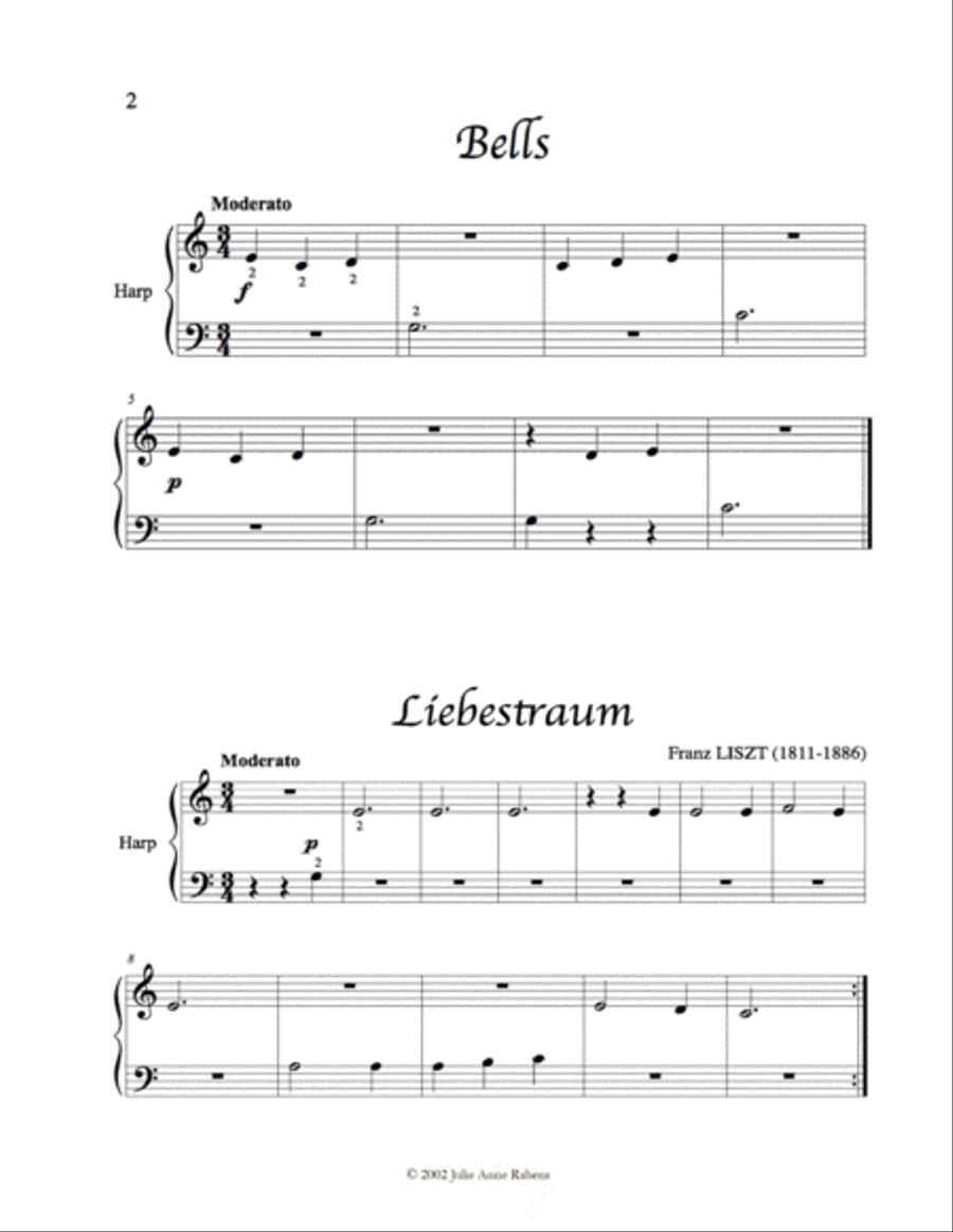 Classics at Your Fingertips for Harp Book 1 Harp scores gallery preview page 6