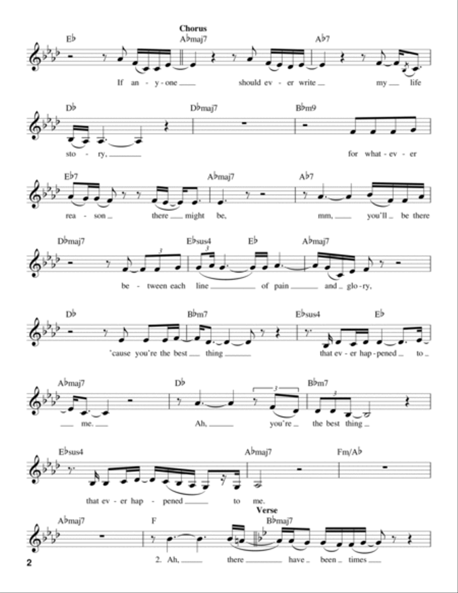 Best Thing That Ever Happened To Me Voice scores gallery preview page 2
