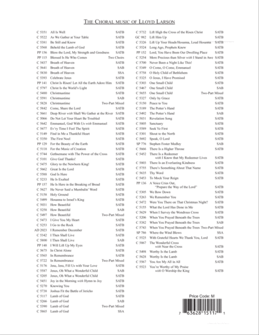Lamb of God Choir scores gallery preview page 8