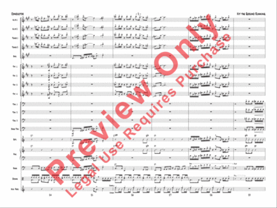 Hit the Ground Running Jazz Ensemble scores gallery preview page 8