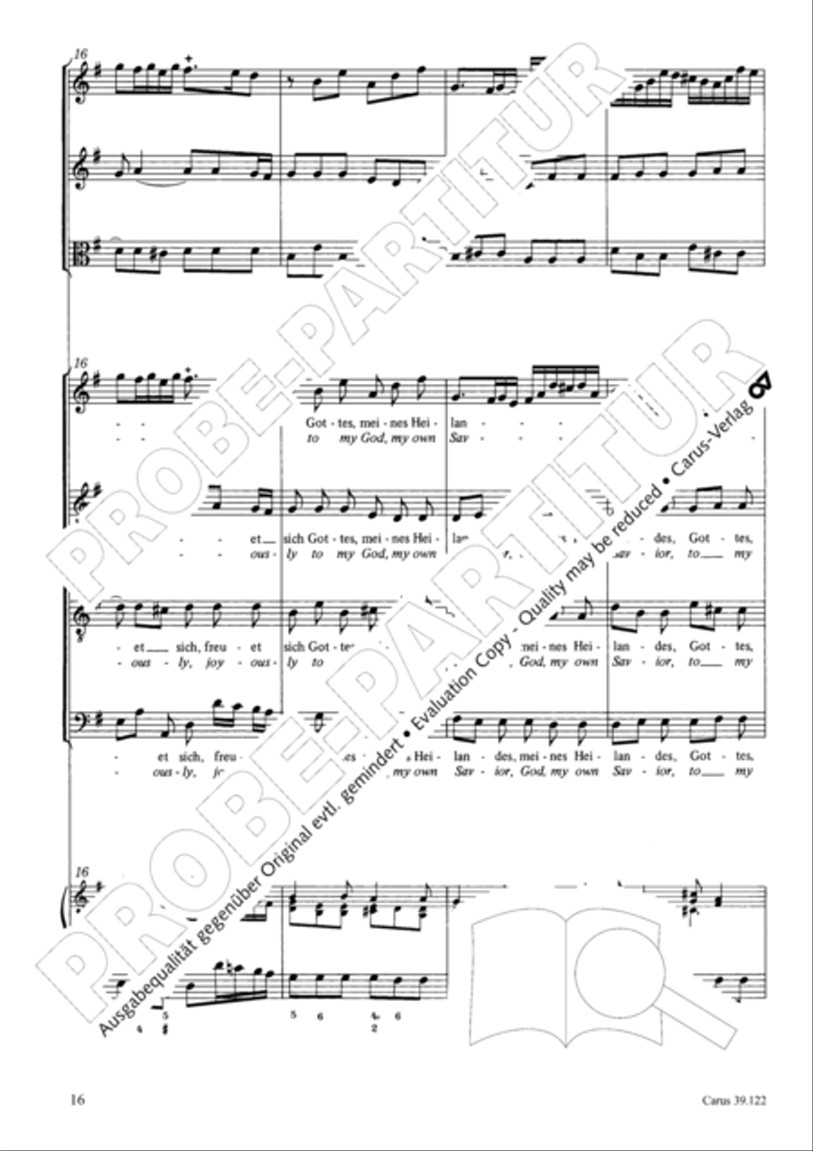 All my spirit exalts (With my spirit I praise the Lord) 4-Part scores gallery preview page 17