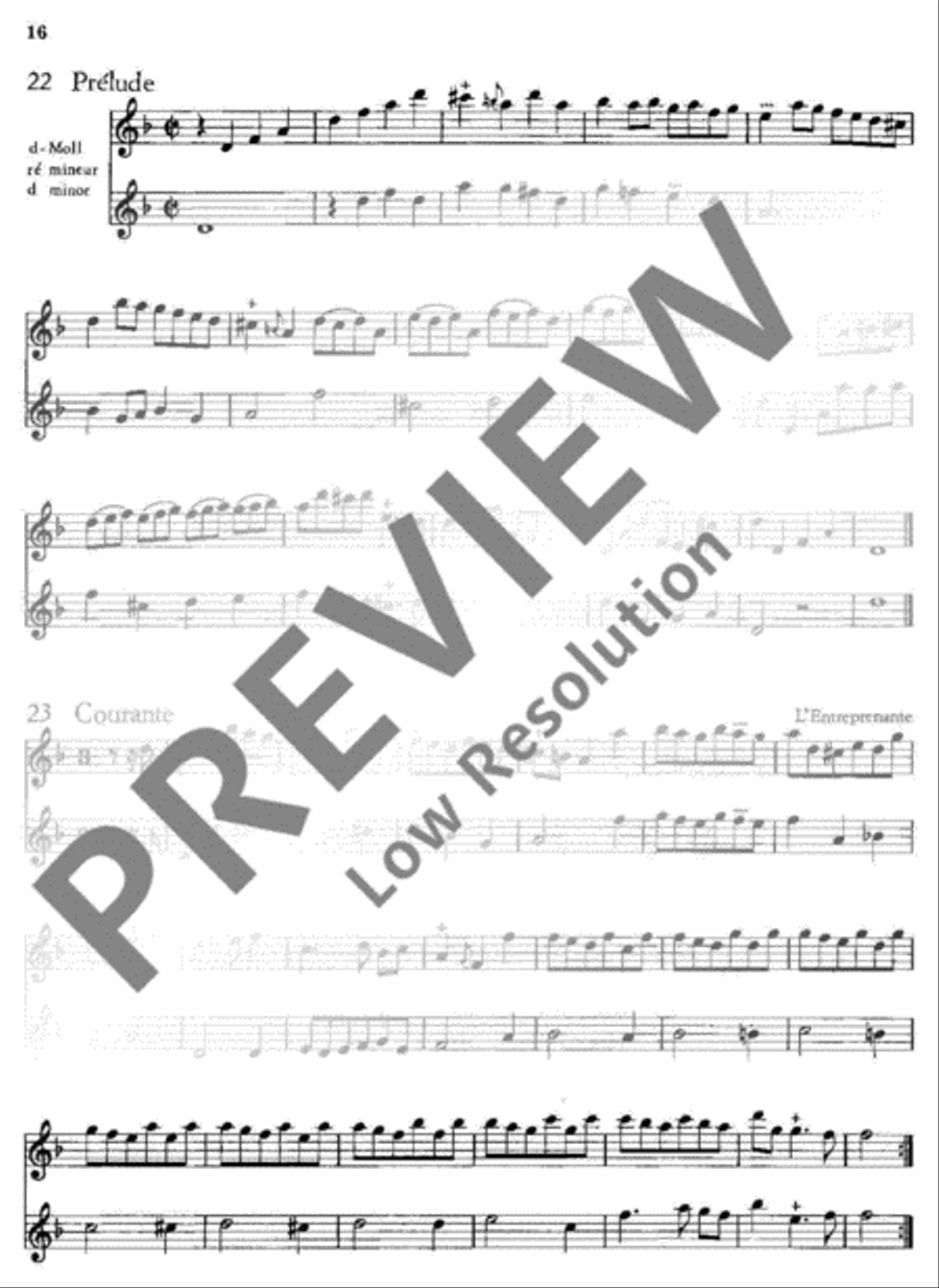 55 Easy Pieces Flute Duet scores gallery preview page 17