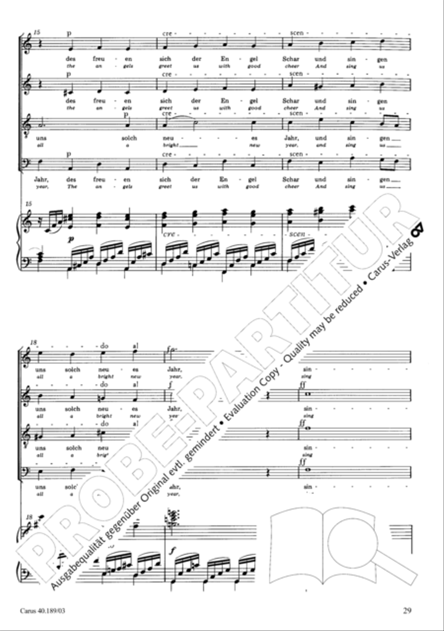 From heav'n on high (Vom Himmel hoch) SSATB scores gallery preview page 30