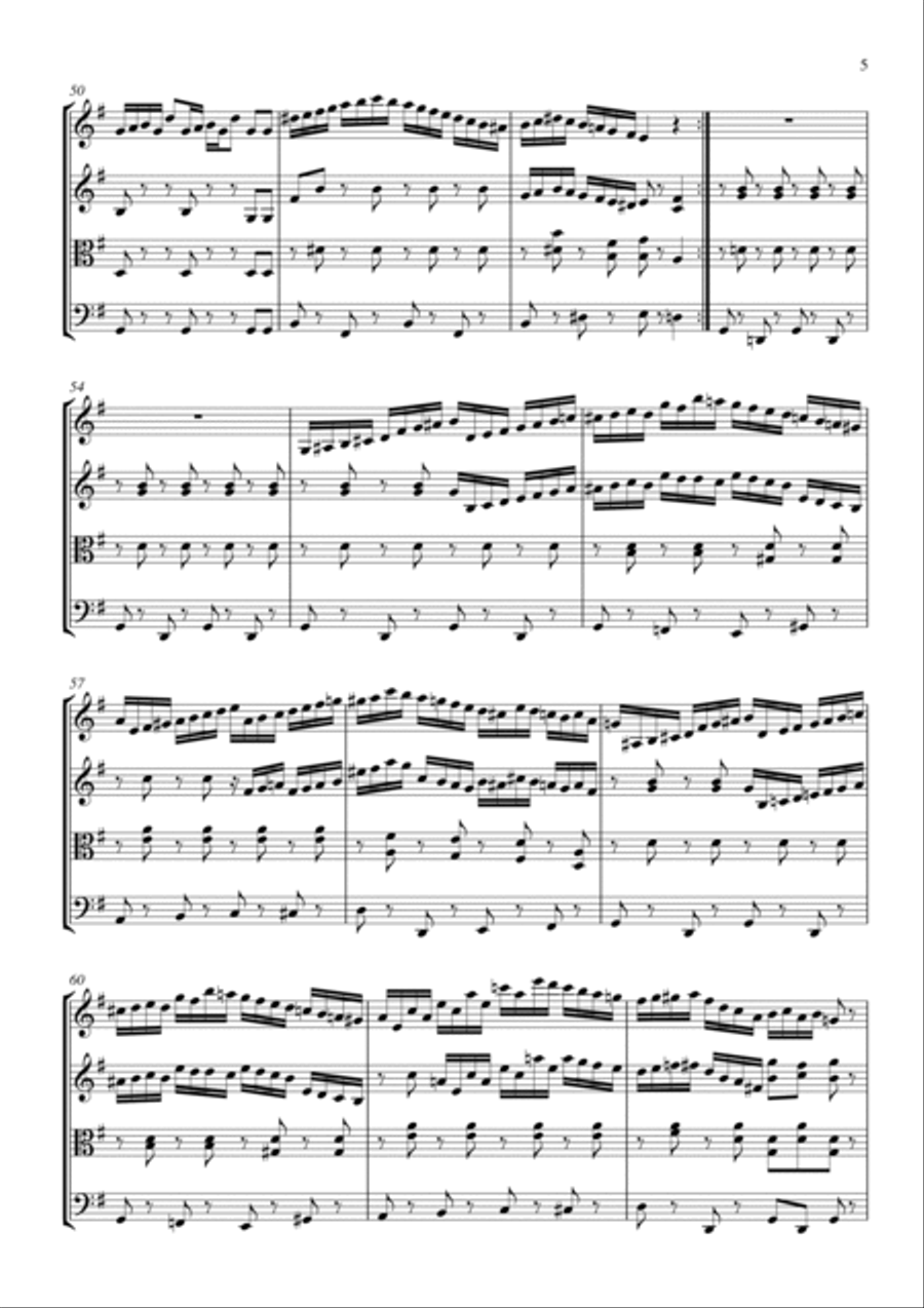 Hora dance Hora dance String Quartet scores gallery preview page 5
