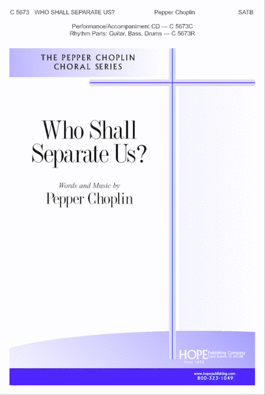 Who Shall Separate Us? Who Shall Separate Us? 4-Part scores gallery preview page 1