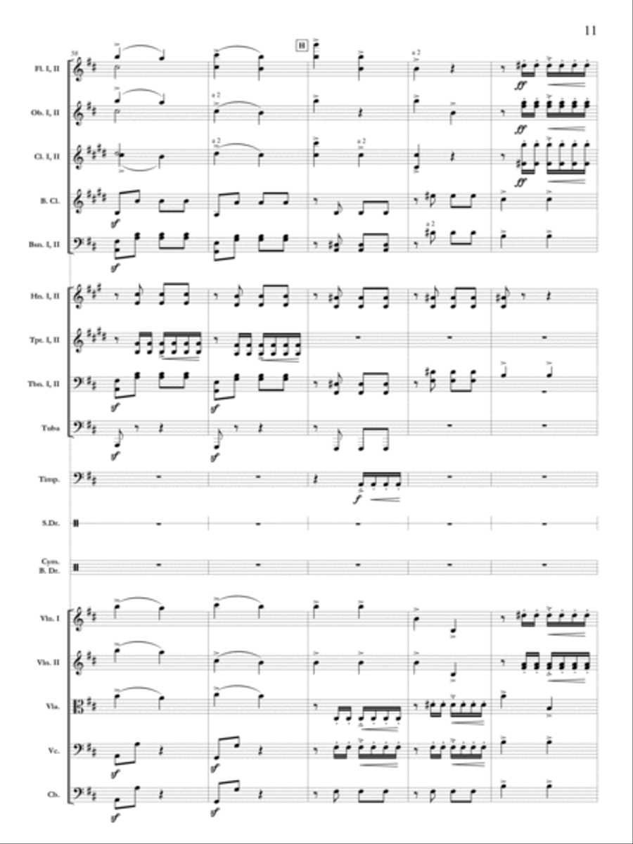 Pomp and Circumstance March No. 1 Orchestra scores gallery preview page 12