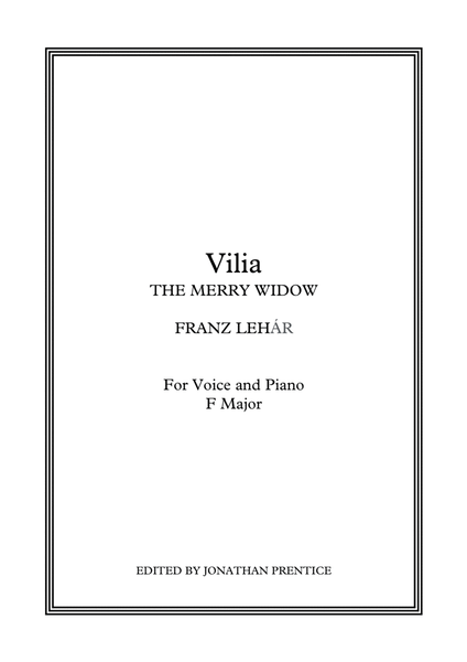 Vilia (English version) - The Merry Widow (F Major) image number null