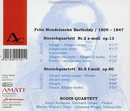 String Quartets Nr. 2 & 6