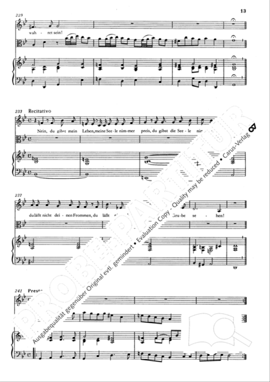 O mein Gott, du meine Hoffnung Alto Voice scores gallery preview page 14