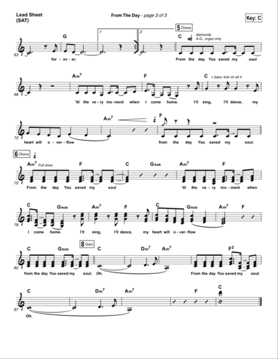 From The Day From The Day Piano scores gallery preview page 3