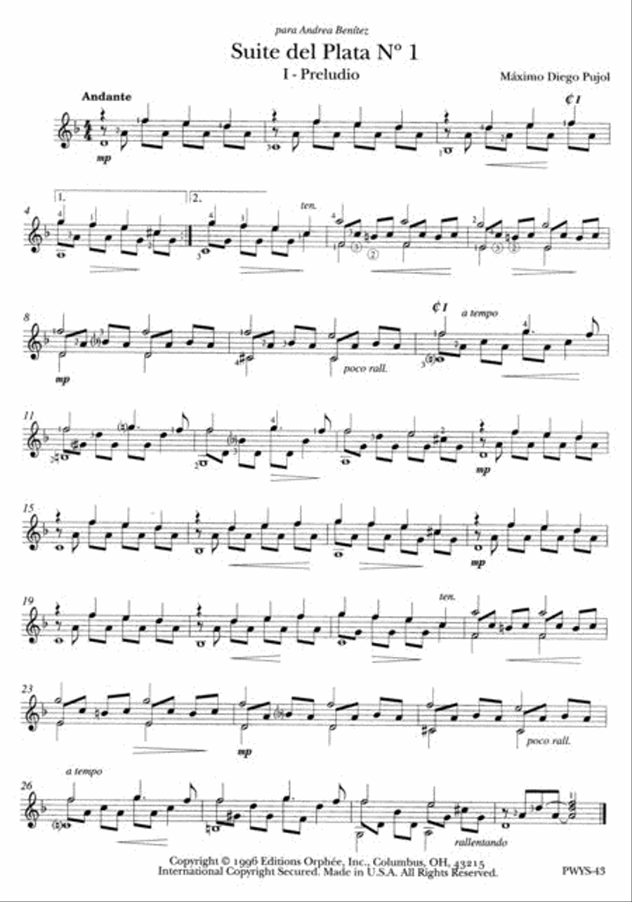 Suites Del Plata Suites Del Plata Chamber Music scores gallery preview page 2