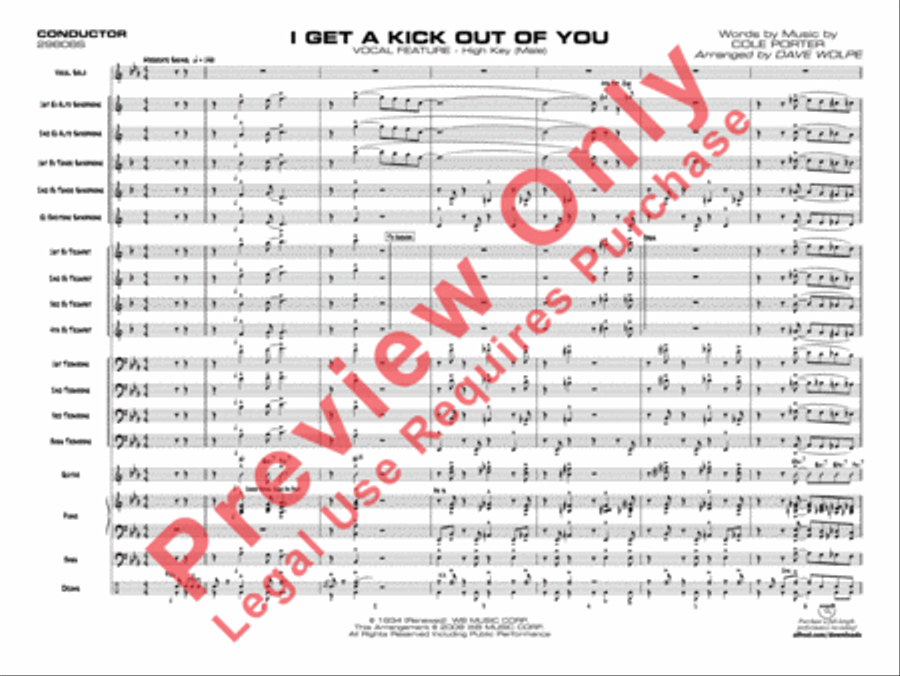 I Get a Kick Out of You Jazz Ensemble scores gallery preview page 22