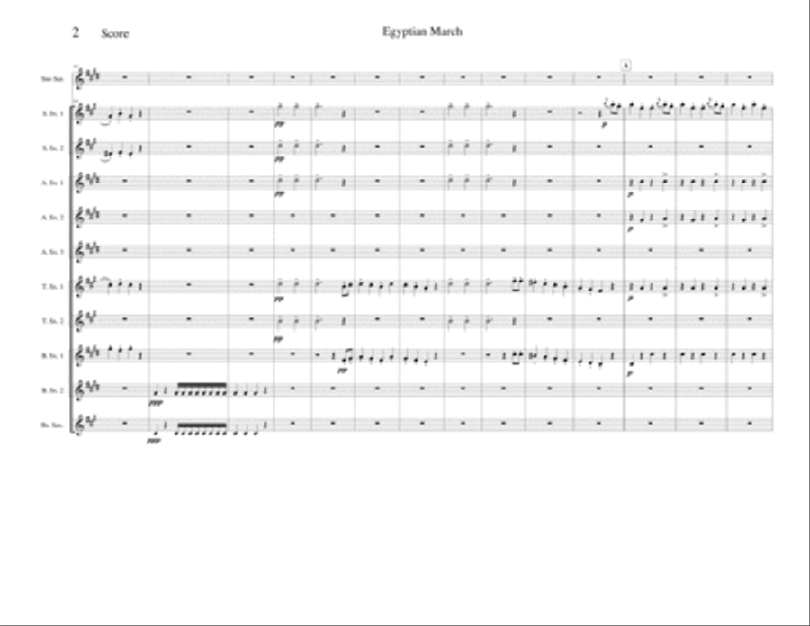 Egyptian March - Opus 335 Woodwind Ensemble scores gallery preview page 2