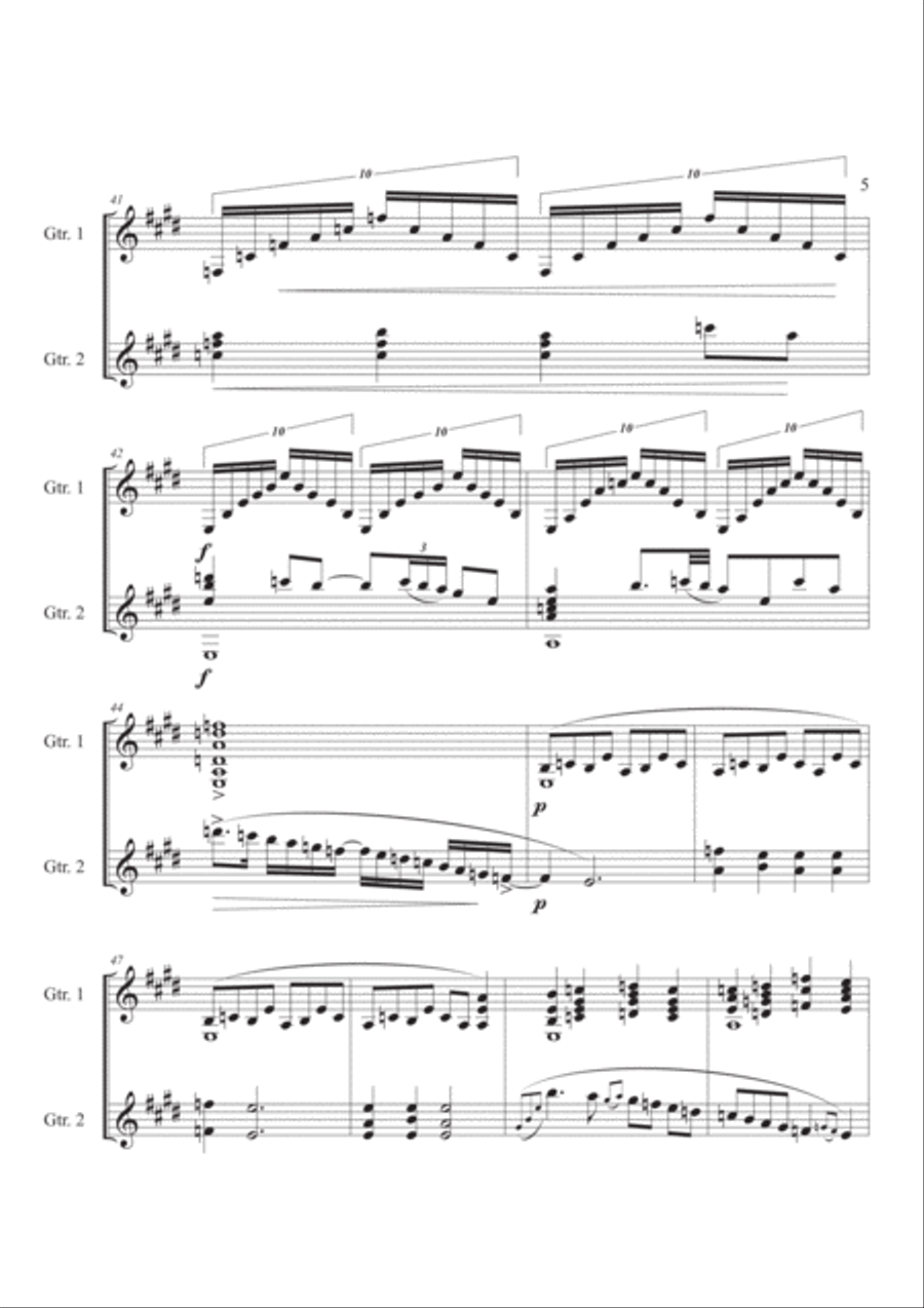 Guitar Duet Guitar scores gallery preview page 5