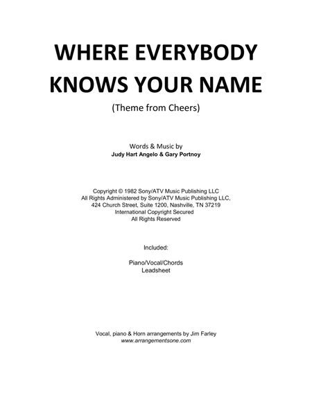 Where Everybody Knows Your Name image number null