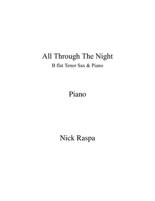 Book cover for All Through The Night (Tenor Sax & Piano) - Piano part