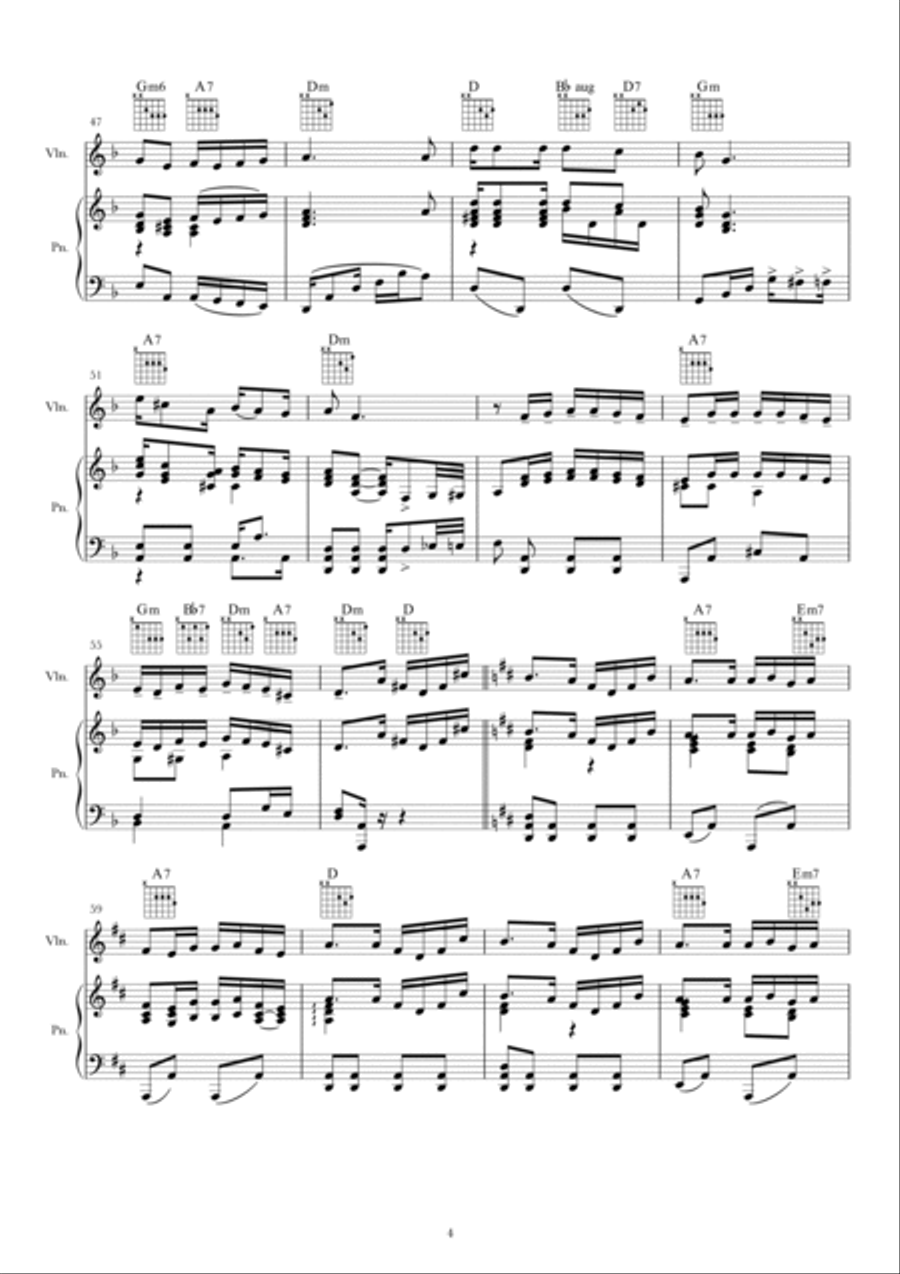 Tango A Media Luz Piano, Vocal, Guitar scores gallery preview page 6
