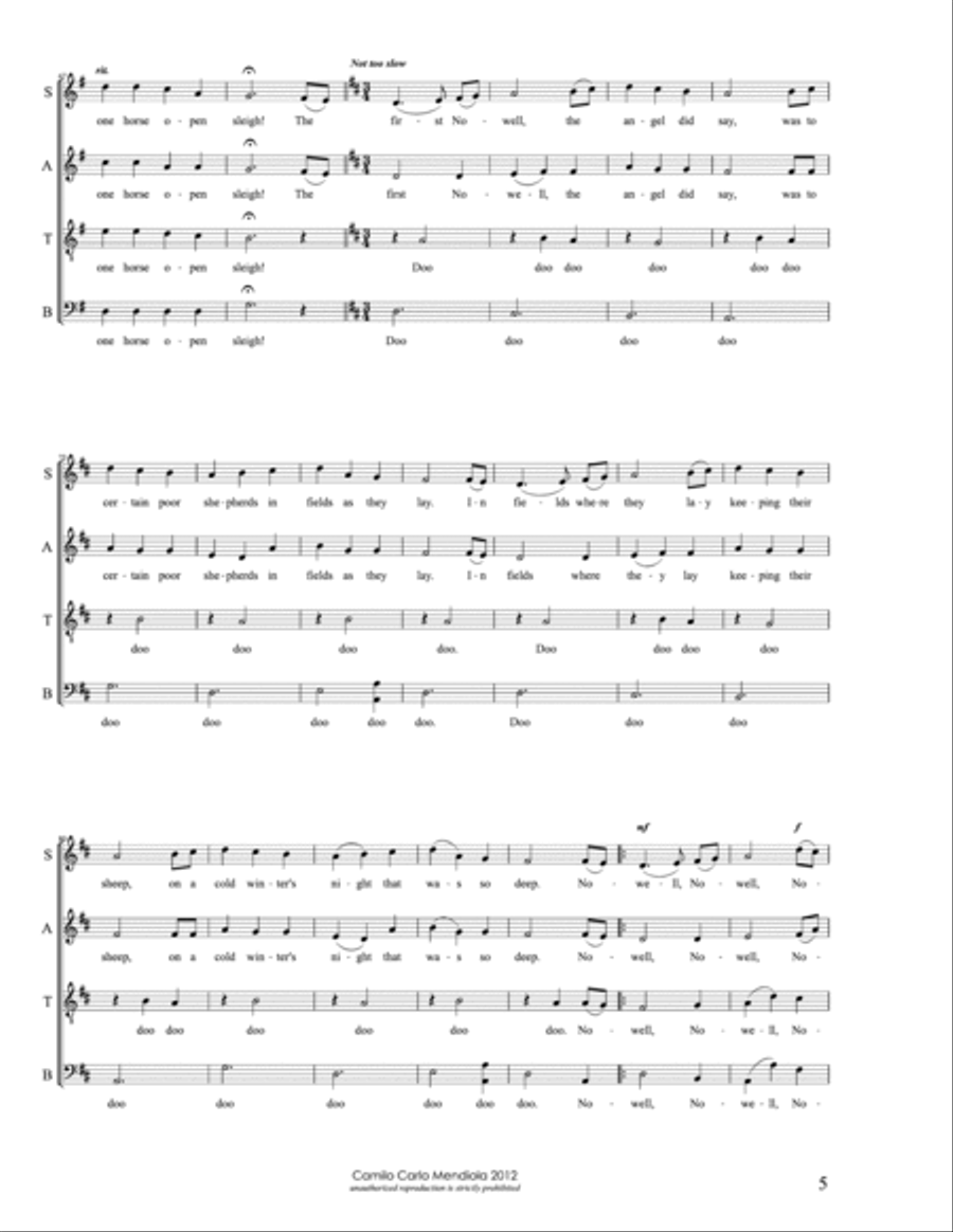 A Christmas Medley A Christmas Medley 4-Part scores gallery preview page 5