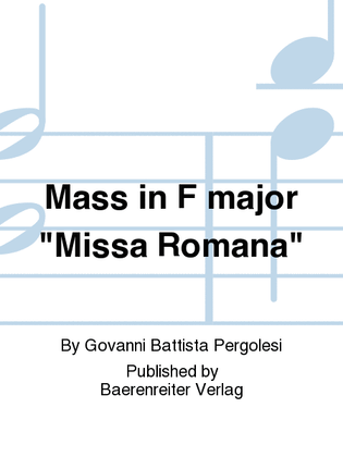 Mass F major "Missa Romana"