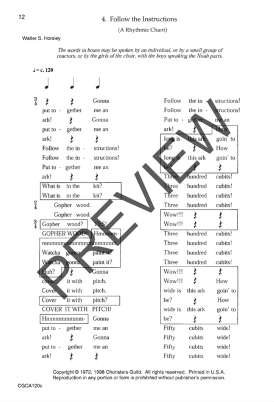 100% Chance of Rain Preview Kit (Score & CD) Choir scores gallery preview page 6