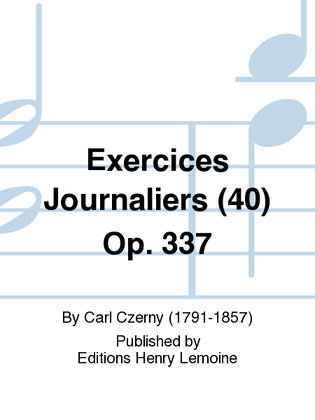 Exercices journaliers (40) Op. 337