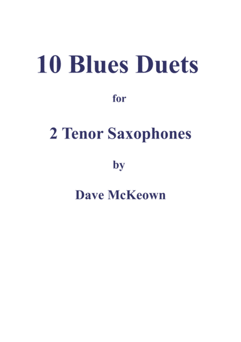10 Blues Duets for Tenor or Soprano Saxophone image number null