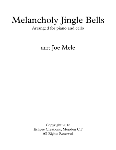 Jingle Bells - Melancholy (Piano & Cello) image number null