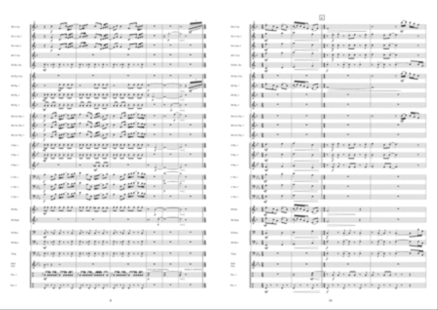 Saturnalia Fanfare Band scores gallery preview page 6