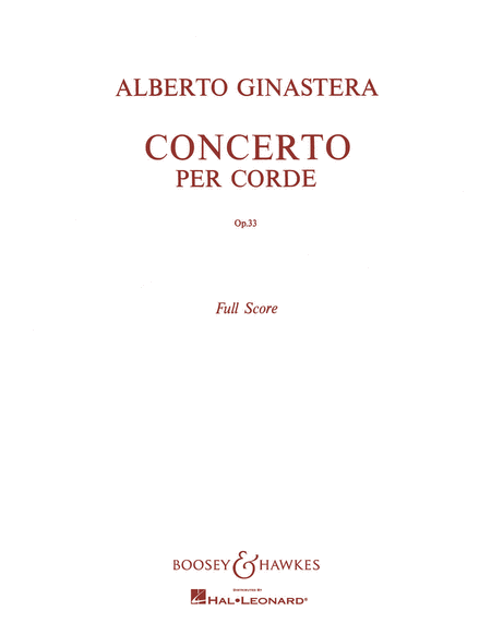 Concerto per Corde, Op. 33