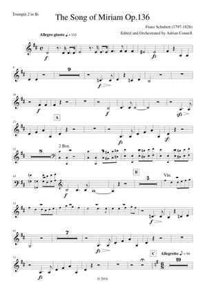 Schubert - The Song of Miriam Op.136 - Trumpet 2