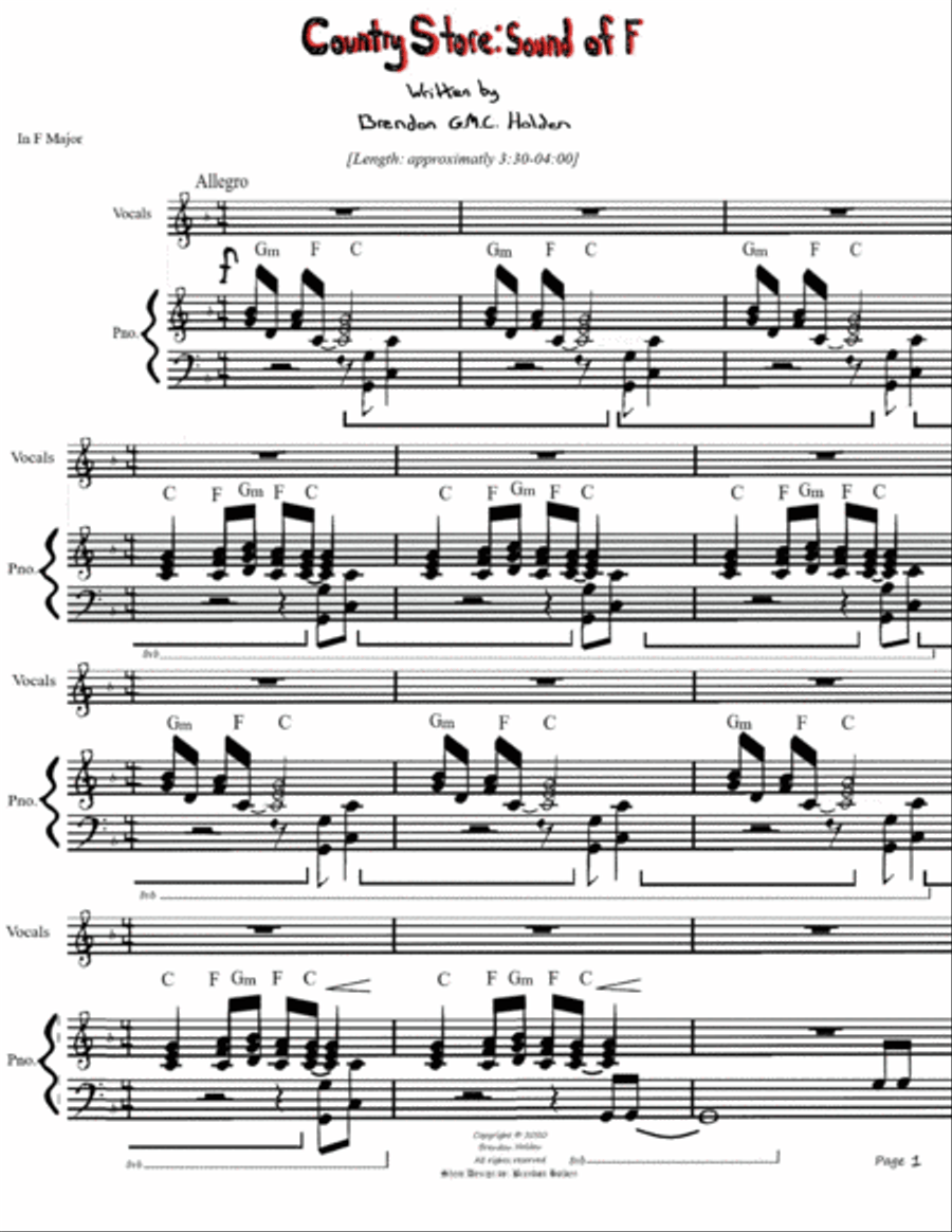 Country Store: Sound of F Voice scores gallery preview page 3