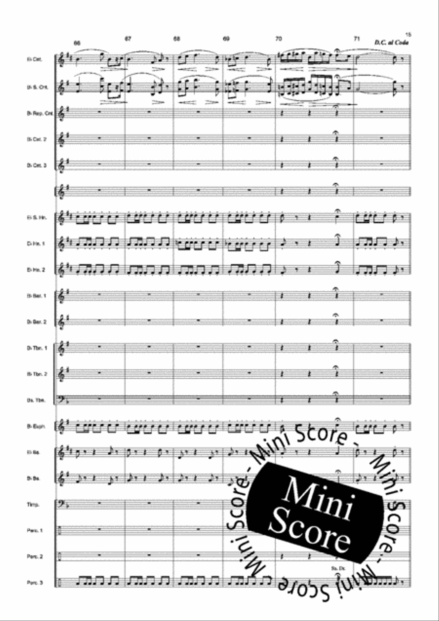 Bolero de Concert Brass Band scores gallery preview page 17