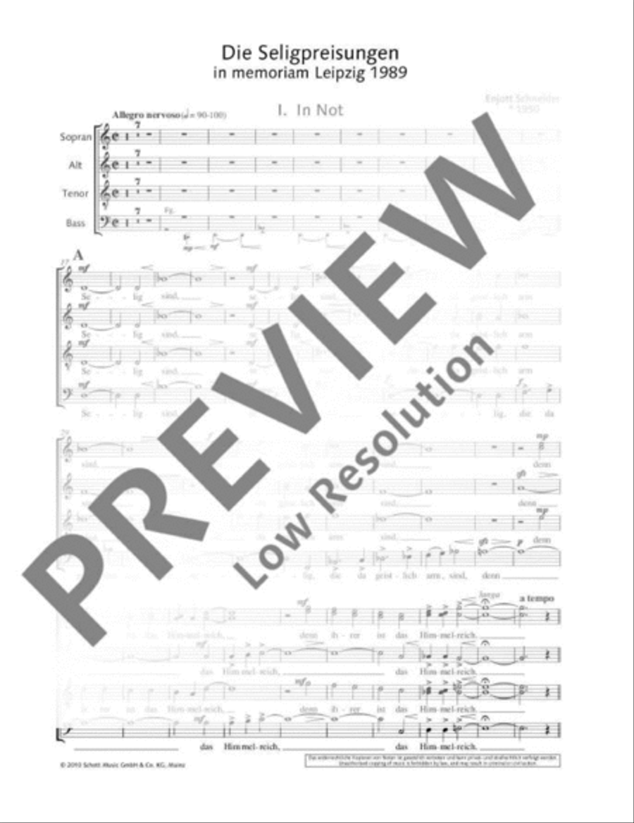 Die Seligpreisungen - in memoriam Leipzig 1989 Mixed Choir scores gallery preview page 4