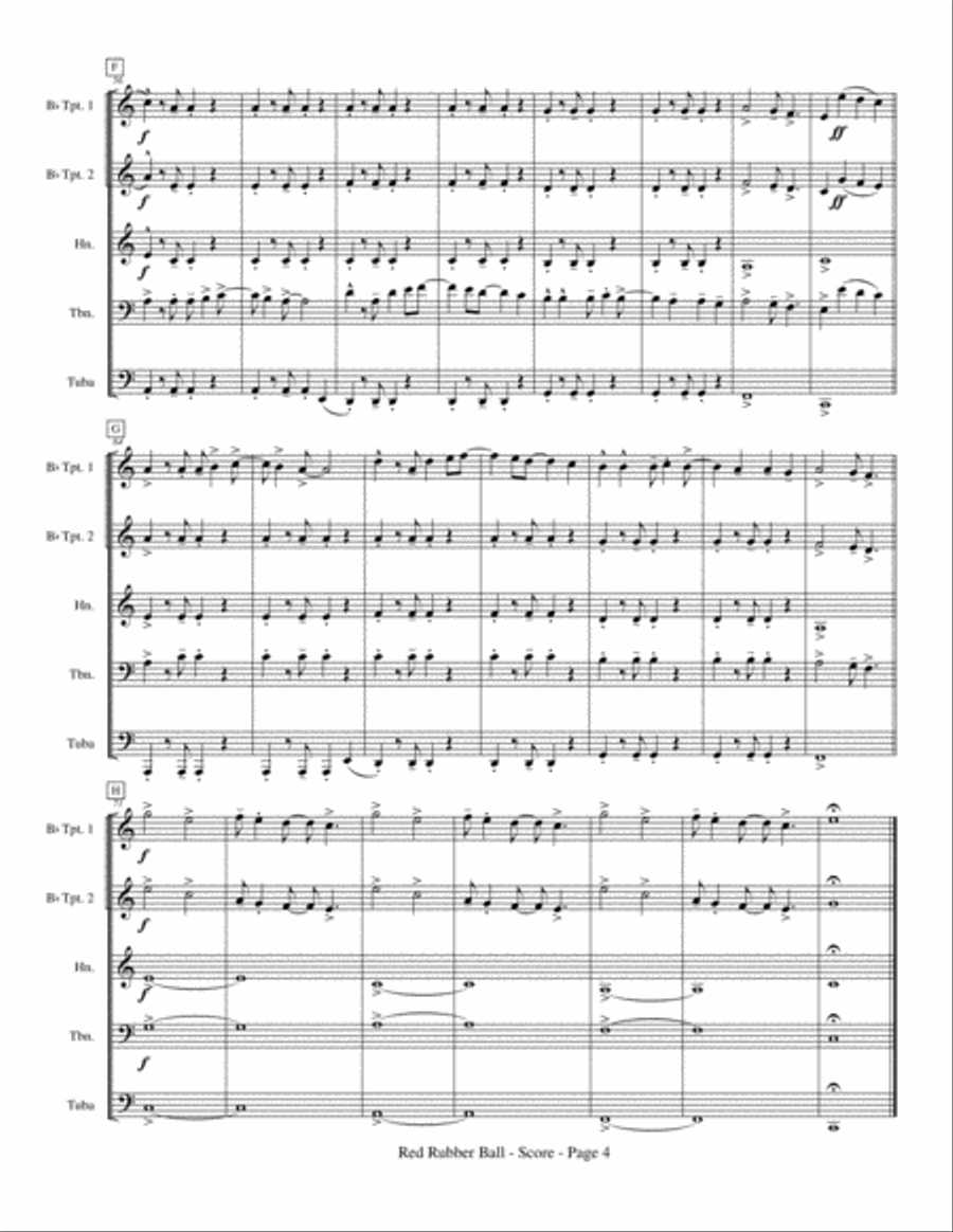 Red Rubber Ball Brass Ensemble scores gallery preview page 6
