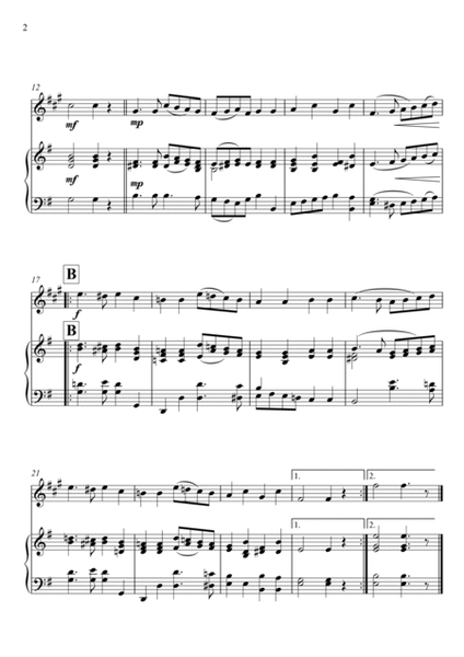 Shche ne vmerla Ukrayina (Ukrainian National Anthem) - Bb CLARINET & PIANO - score & part included