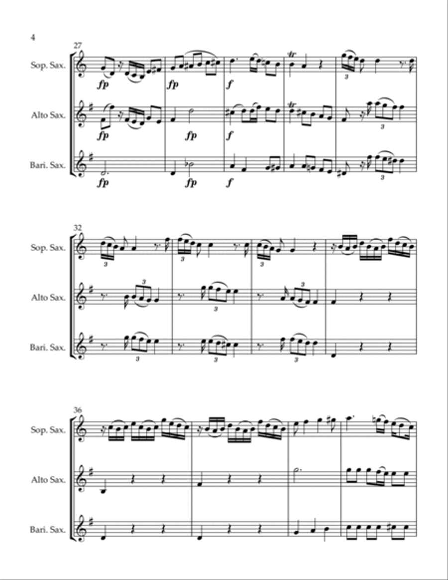 Andante Andante Woodwind Quartet scores gallery preview page 4