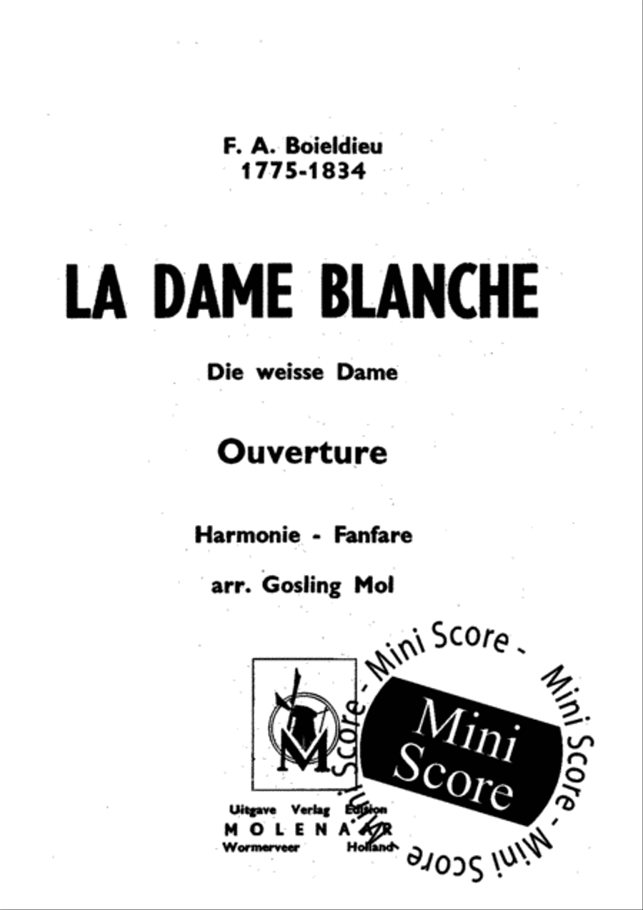 La Dame Blanche Concert Band scores gallery preview page 3