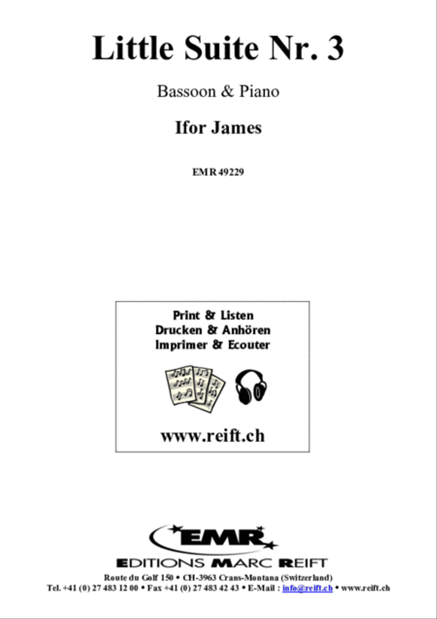 Little Suite No. 3 Bassoon Solo scores gallery preview page 2