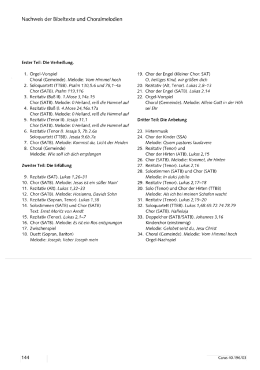Die Geburt Christi SSA scores gallery preview page 145