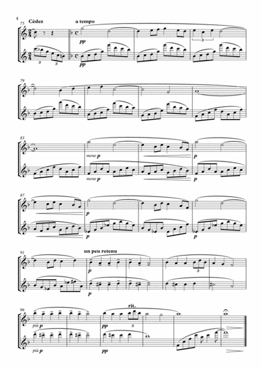 Reverie arranged for Flute & Bass Flute image number null