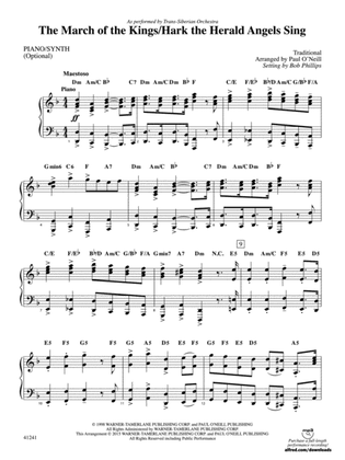 The March of the Kings / Hark the Herald Angels Sing: Piano Accompaniment