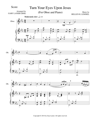 TURN YOUR EYES UPON JESUS (Oboe Piano and Oboe Part)