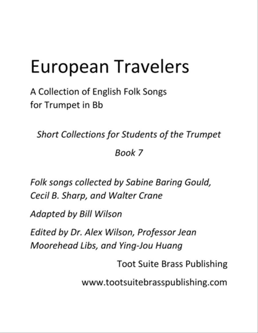 European Travelers Trumpet Solo scores gallery preview page 1