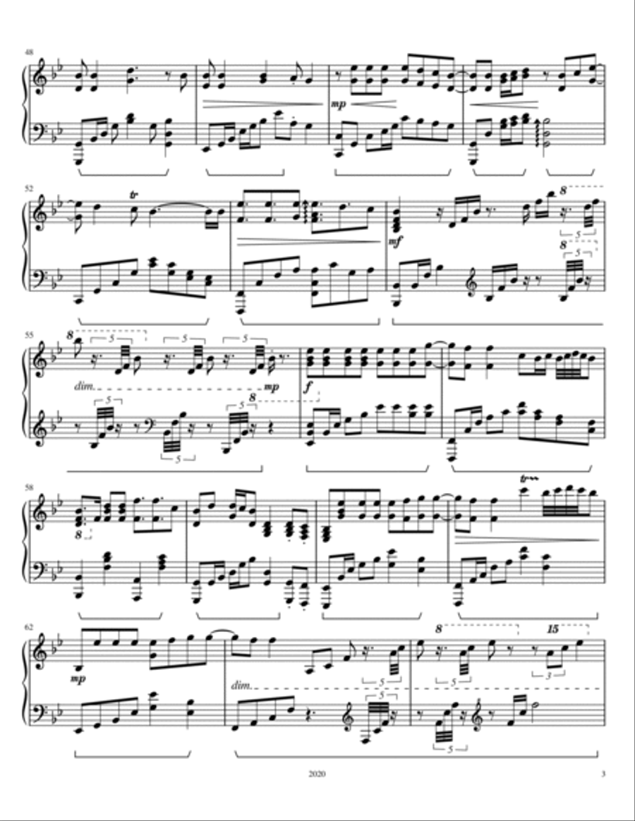 Dance With My Father Chamber Music scores gallery preview page 3