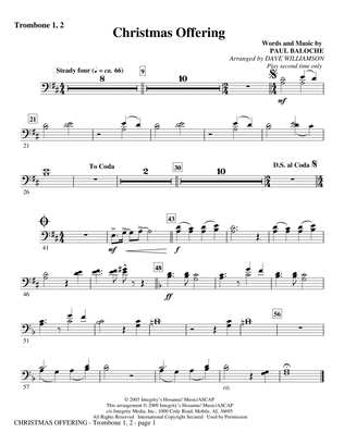 Christmas Offering - Trombone 1 & 2