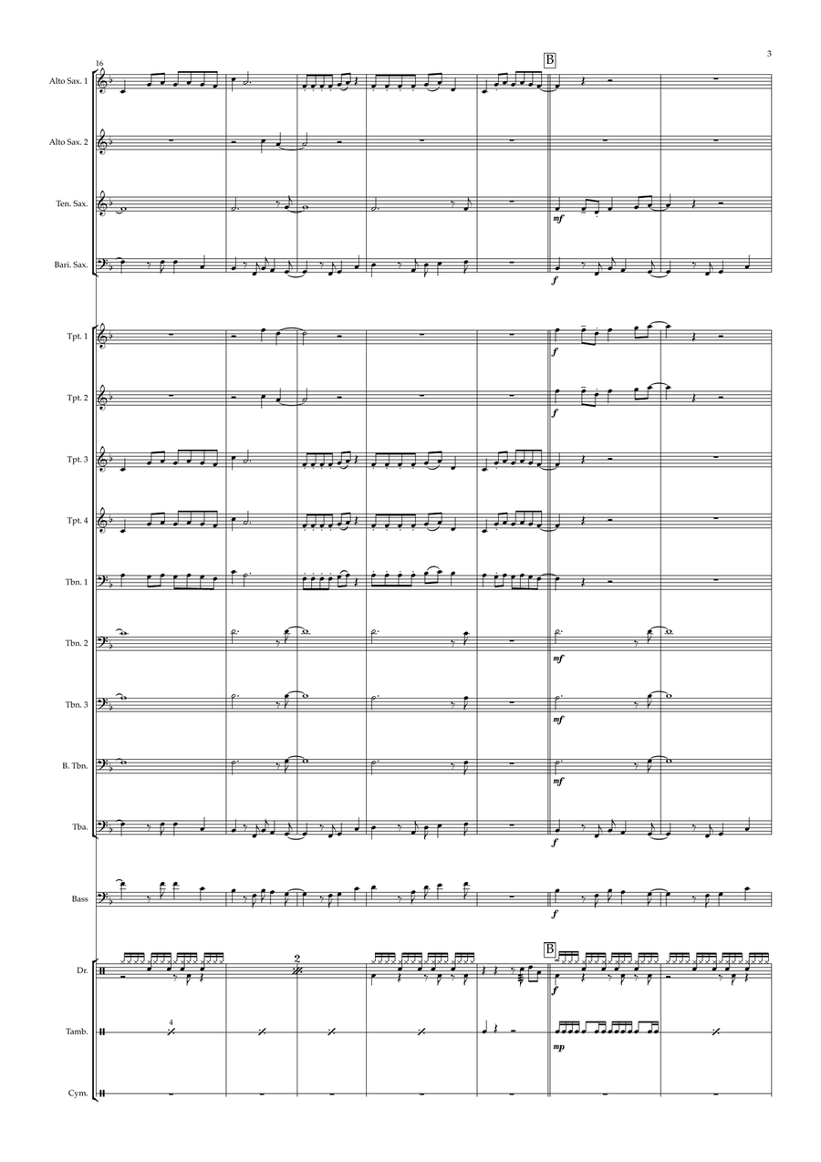 I Ain't Worried Jazz Ensemble scores gallery preview page 3