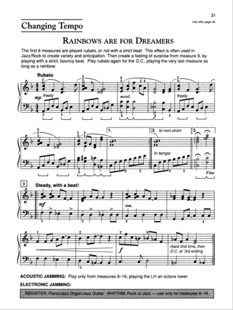 Alfred's Basic Jazz/Rock Course Lesson Book Piano Method scores gallery preview page 4
