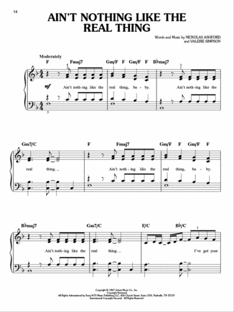 Motown Easy Piano scores gallery preview page 4