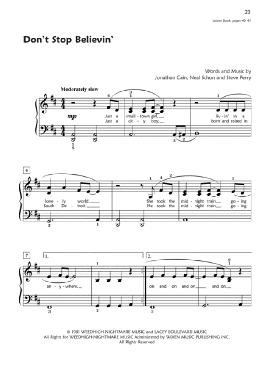 Premier Piano Course Pop and Movie Hits, Book 3 Piano Method scores gallery preview page 9