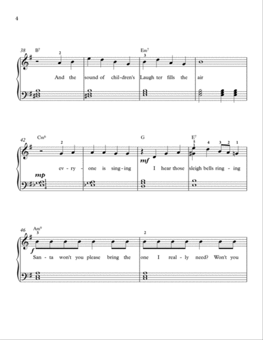 All I Want For Christmas Is You Voice scores gallery preview page 5